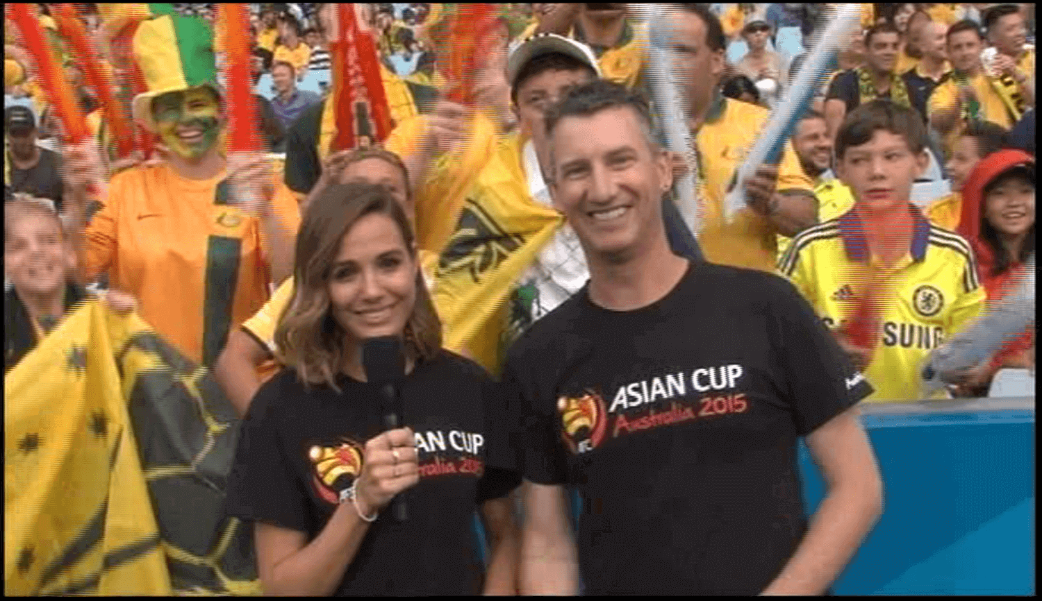 On screen presenter 2015 - Asian Cup Final in Sydney