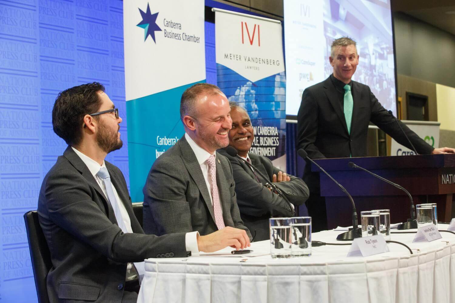 A lighter moment hosting the 2019 ACT Budget Breakfast