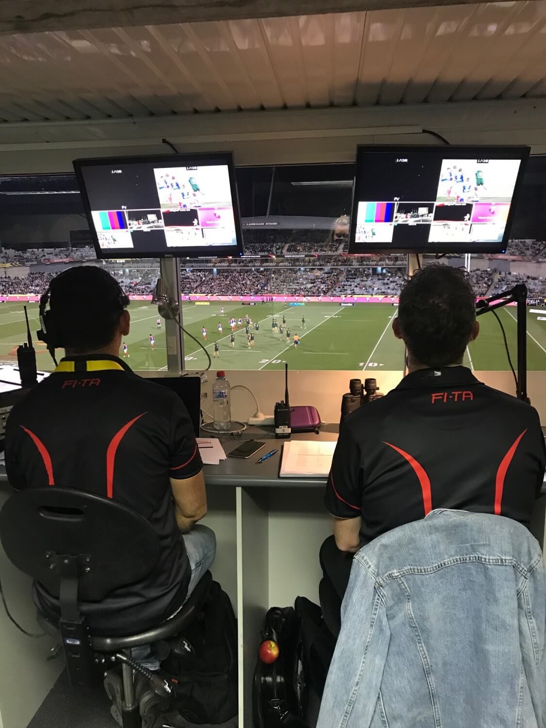 Ground Announcing 2017 RL World Cup - Event Control at Canberra Stadium
